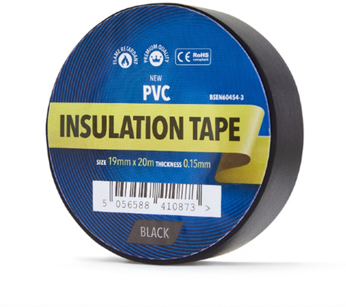 YellowBand Premium PVC Isolatietape 19mm x 33m Zwart