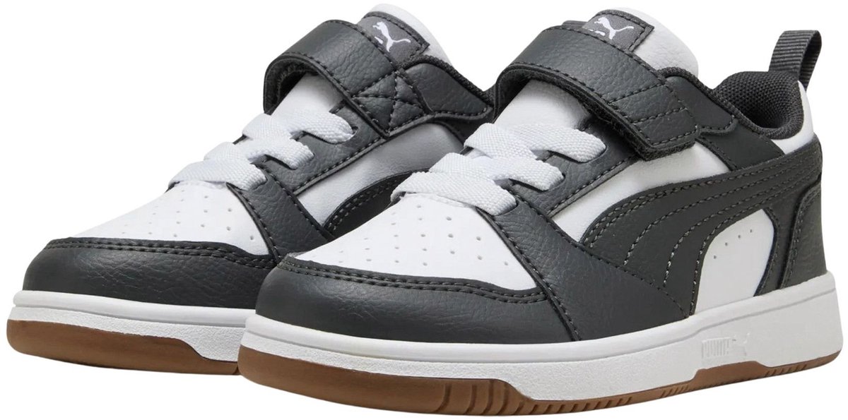 Puma Rebound V6 Lo Ps wit - donkergrijs