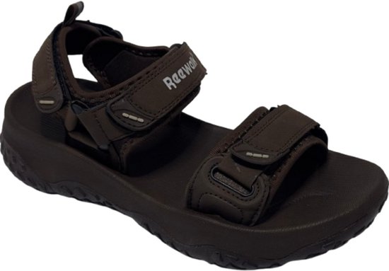 Reewalk® - Sandales pour femmes pour hommes - Sandales pour femmes pour hommes - Sandales pour femmes légères - Semelle intérieure confortable en mousse à mémoire de forme - Marron - Taille 43