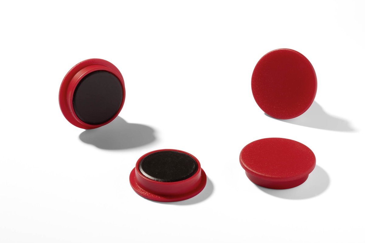 Durable Magneet 475503 (Ø) 37 mm rond Rood 1 set(s) 475503