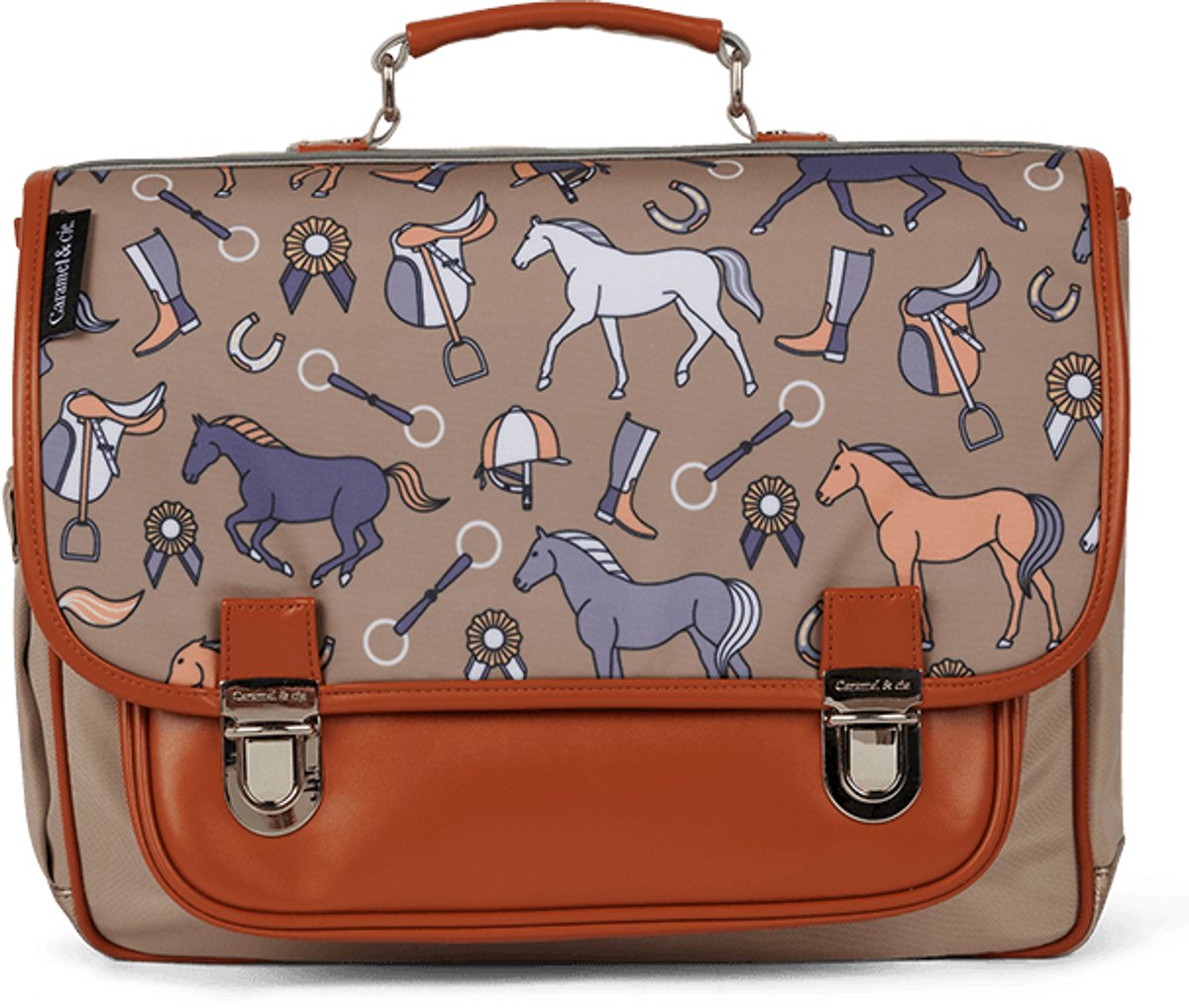 Caramel & Cie Boekentas/Schooltas Manege - Bruin