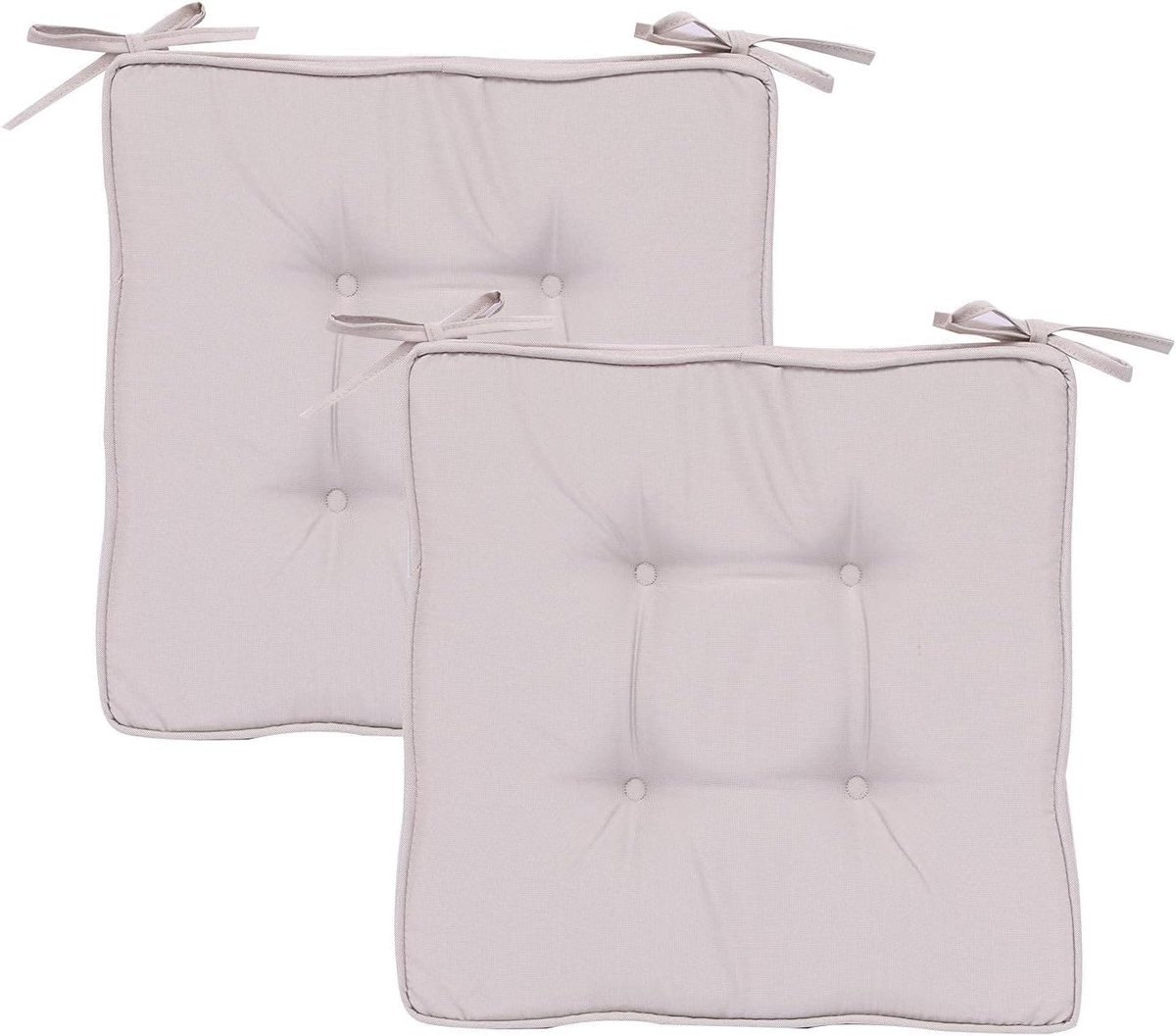 Ibenzoa Comfortabele Stoelkussens voor Binnen en Buiten - Set van 2 in Beige