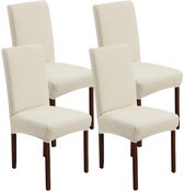 Ibenzoa® Set van 4 Stretchbare Jacquard Stoelhoezen voor Eetkamer en Feestelijke Gelegenheden