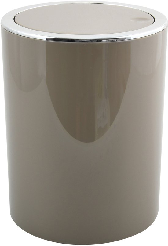 MSV Pedaalemmer 6L - KAMAKA - Prullenbak Badkamer - ABS - Taupe