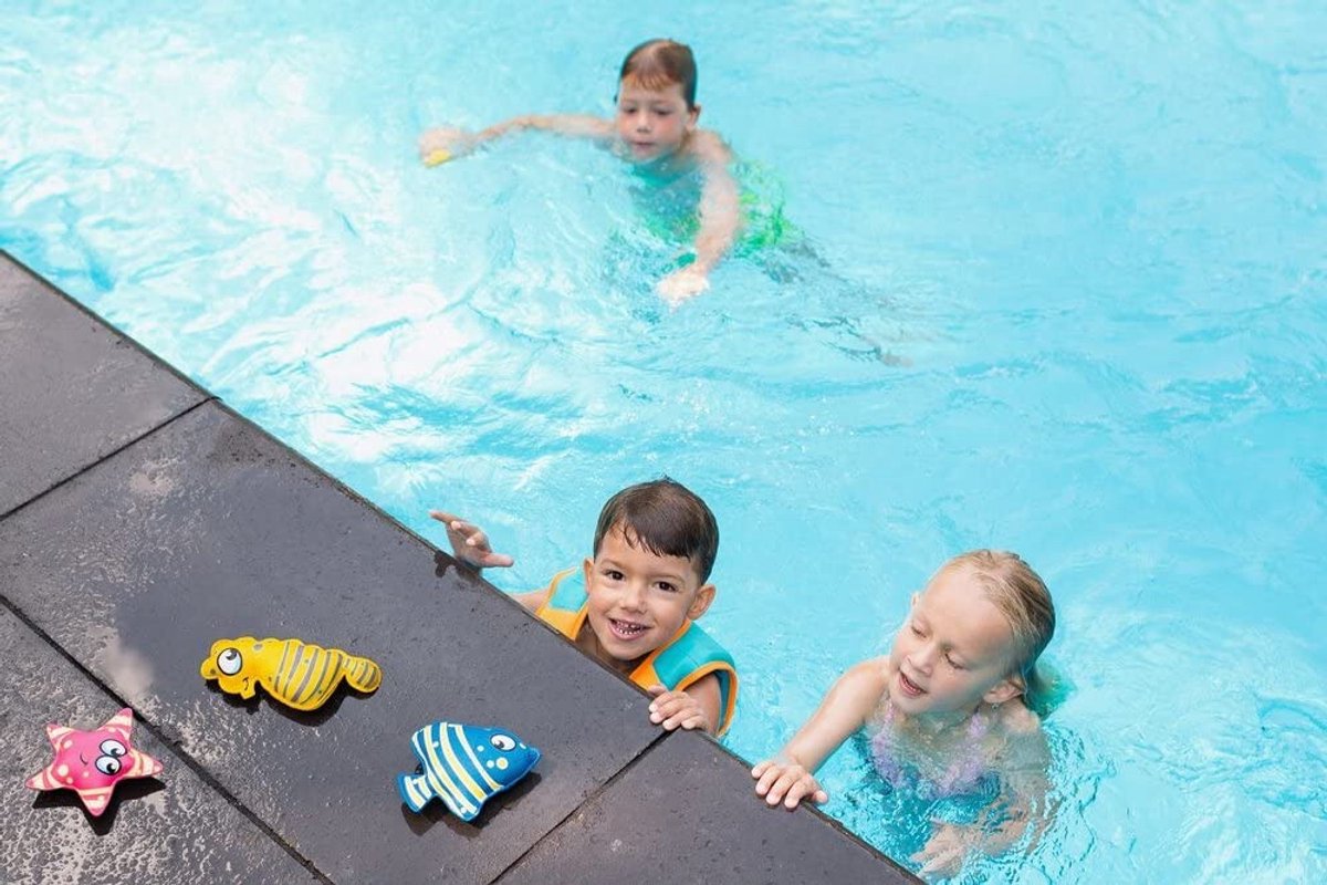 BS Toys Opduikdieren Zwembad - Opduik Speelgoed vanaf 5 Jaar - Water Spel - Bad Speelgoed - Neopreen Diertjes - 3 Stuks — afbeelding 2