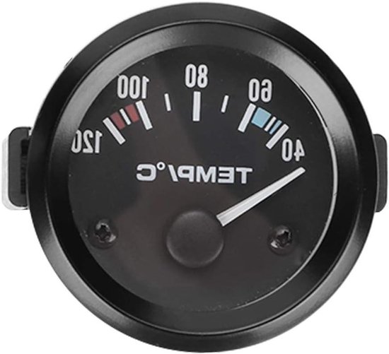 Temperatuurmeter, hooggevoelige elektrische watertemperatuurmeter voor auto, auto, boot, jacht, auto, camper, vrachtwagen