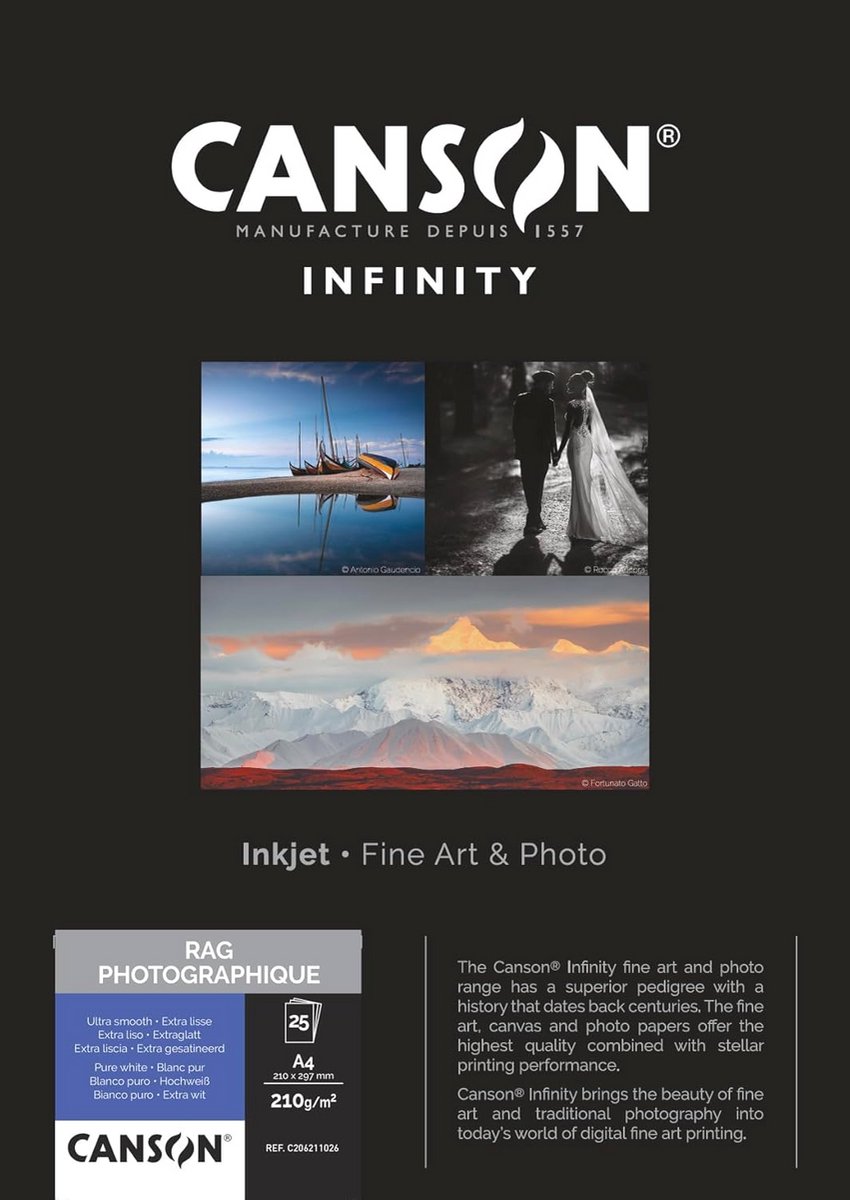 Wit Mat Inkjetpapier A4 210gsm - Doos van 25 Vellen