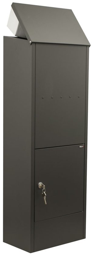 Allux 600 - pakketbrievenbus - achteruitname - antraciet