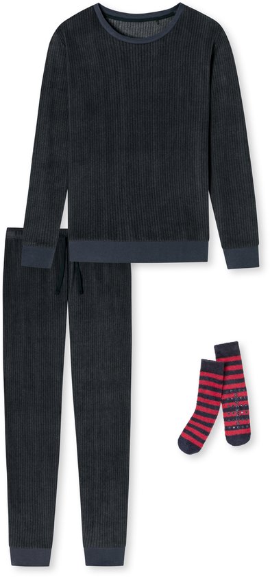 Schiesser – Supersoft - Pyjama – 175764 – Assorted Grey – Maat M