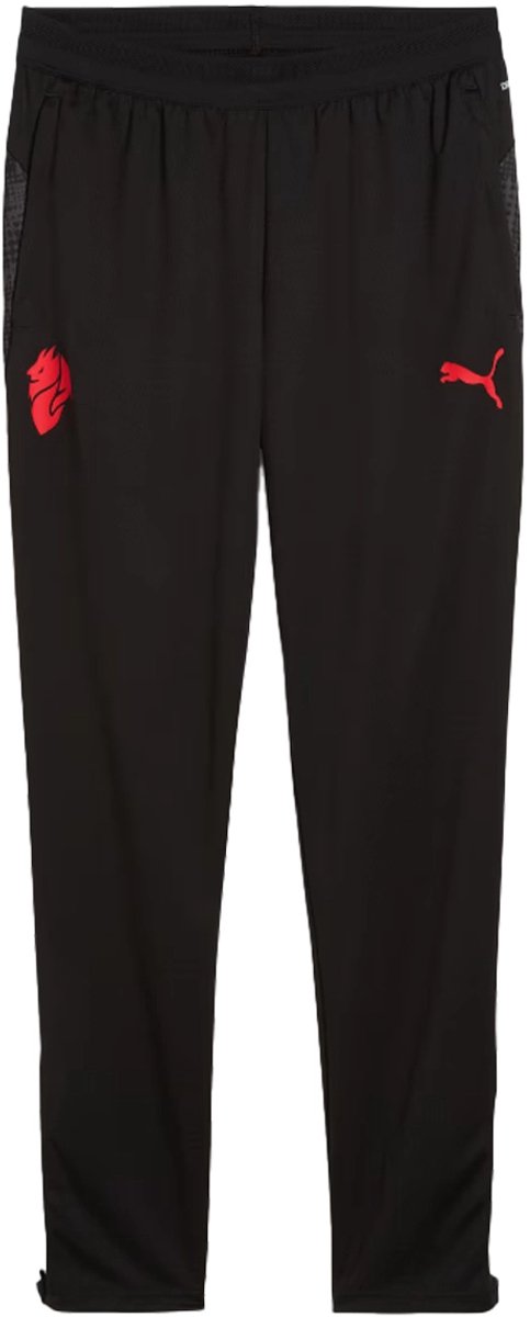 Ac milan trainingsbroek in de kleur zwart.