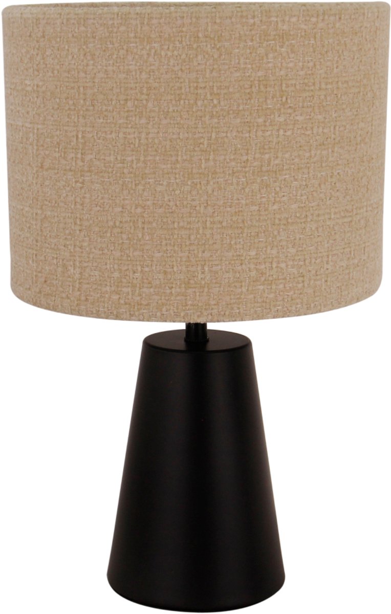 Chericoni Faro Tafellamp - 1 lichts - Ø20 cm - Zwart/Khaki - Japandi