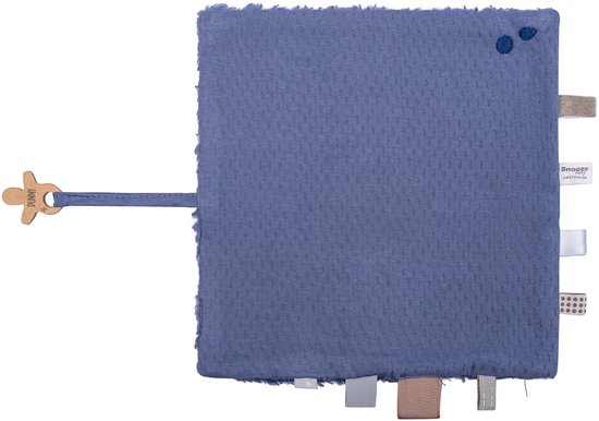 Snoozebaby Organisch Knuffeldoekje Blue Nights - 25x25 cm van Snoozebaby — afbeelding 2