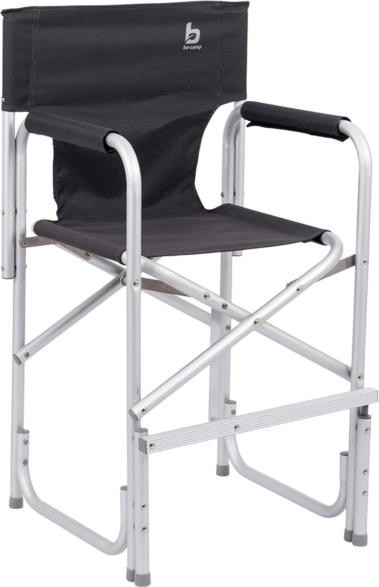 Bo-Camp Kindercampingstoel - Opvouwbaar - Aluminium - Antraciet