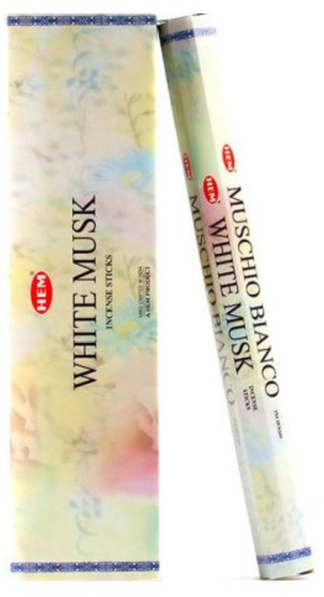Yogi & Yogini Meditation White musk wierook - 6 pakjes wit