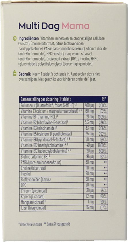 VitaKruid Multi Dag & Nacht Mama 180 tabletten