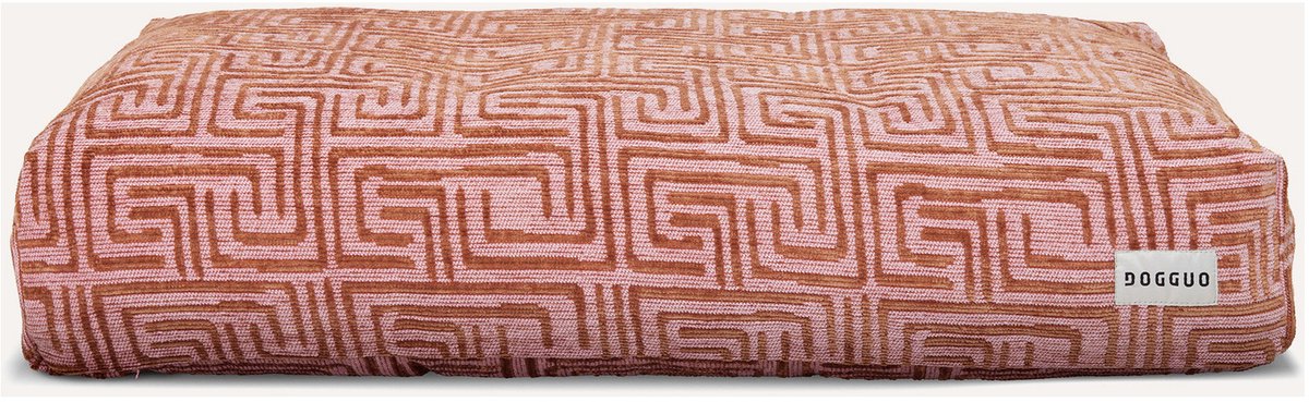 Dogguo Maze Bed - Hondenmatras - 85x55x15 cm Pink Mokka M