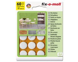 Fix-o-moll viltglijde Ø17mm wit