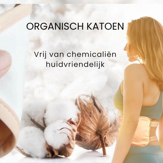 NovaBeau Castor Olie Pack voor Buik en Taille – Castor Olie Wrap van Organisch Katoen Voor Lever Detox en Reiniging – Castor Oil – Ricinusolie – Hulp bij Constipatie – Herbruikbaar – Huidskleur – Bodyolie