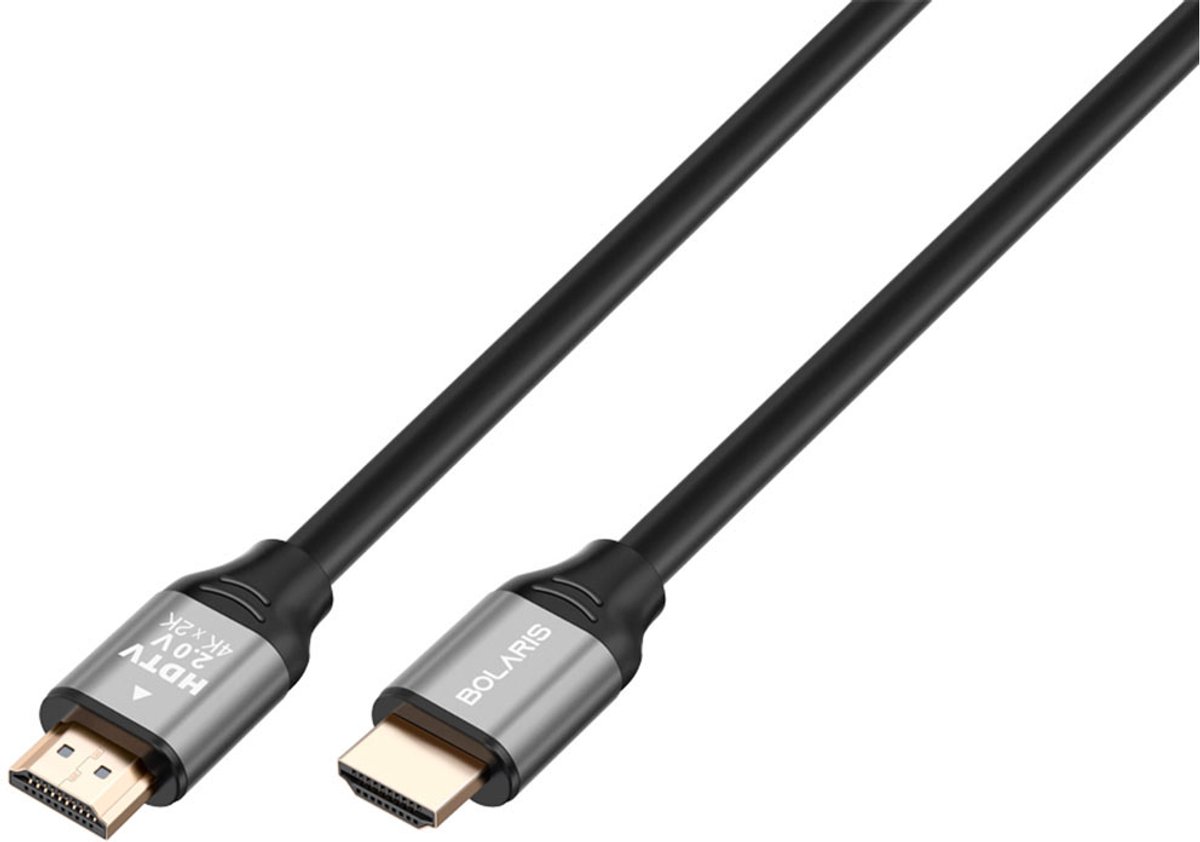 Avizar HDMI 2.0 naar HDMI 2.0 Ultra HD 4K 60Hz 18Gbps transmissiekabel 5m, Zwart