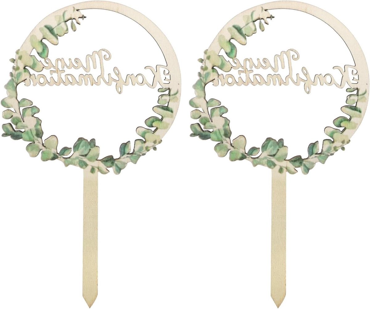 Allecto Plus - 2 stuks taarttoppers communie vormsel confirmatie taartdecoratie