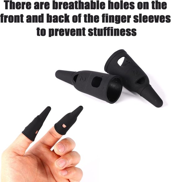 Allecto Plus - Siliconen Vinger Stylus Pen Set voor Touchscreen - Hoge Gevoeligheid - 4 stuks - iPad iPhone Android - Alle Touchscreens - Precisie Stylisten Pennen — afbeelding 3