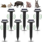 Allecto Plus - Ultrasone Mollenverjager op Zonne-energie voor de Tuin - Set van 6 - Waterdicht - IP65 - Effectieve Mollenbestrijding - Ongediertebestrijding - Milieuvriendelijk - Tuindecoratie