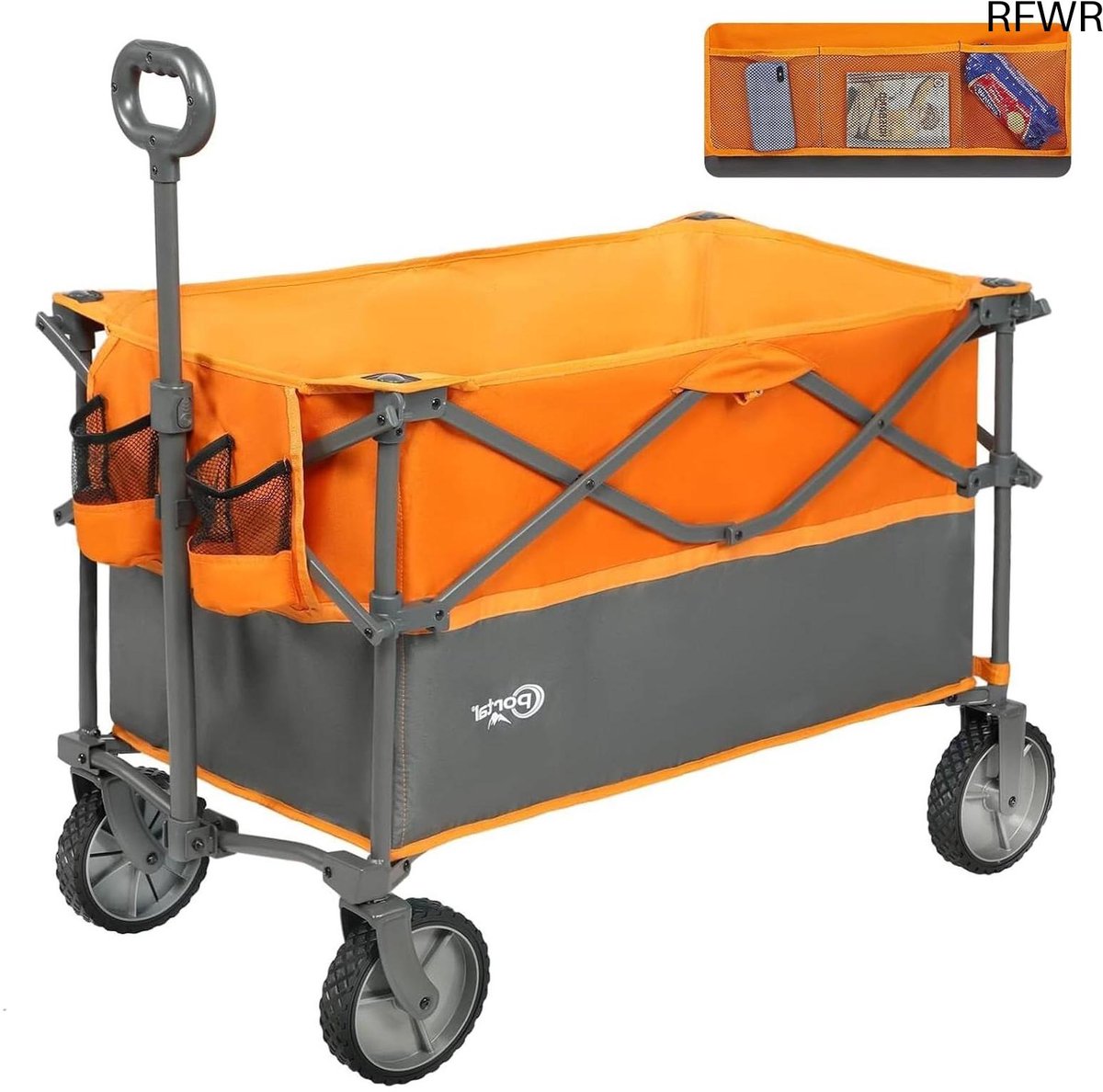 RFWR® Grote Opvouwbare Trolley voor Camping en Tuin - 228L Capaciteit