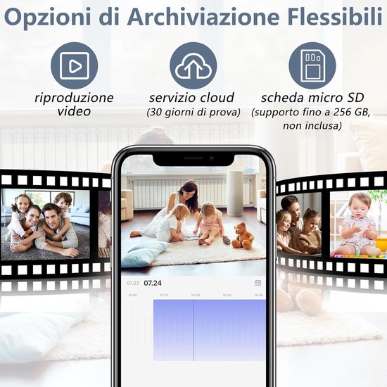 RFWR® Mini Draadloze Verborgen Camera met Bewegingsdetectie - HD 1080P Wifi Spionagecamera voor Thuisbeveiliging van Merkloos — afbeelding 2