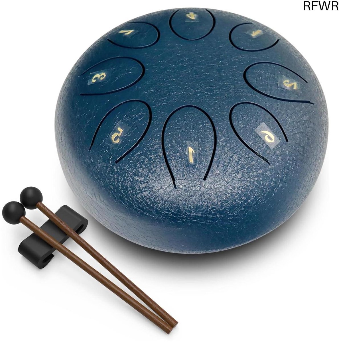 RFWR® Stalen tongtrommel 15 cm - 8 tonen percussie-instrument voor buiten