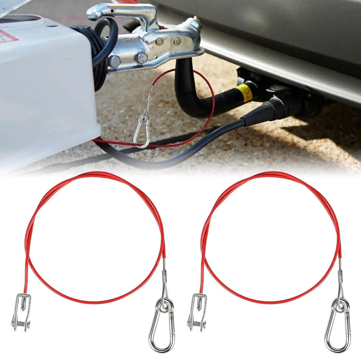 Allecto Plus - 2 stuks afscheurtouw voor caravan met opbergtas