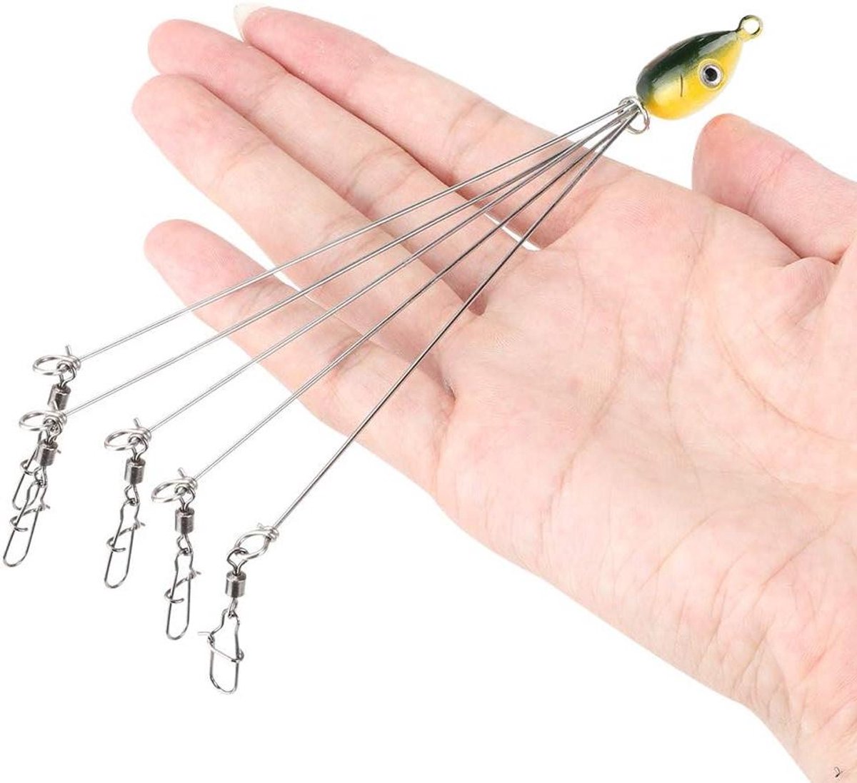 Allecto Plus - The Umbrella Rig for Fishing with Snap Swivels (3) in Alabama Style
