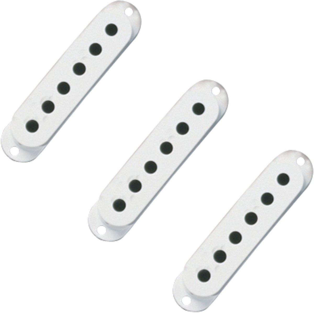 Fender Pickup Cover Stratocaster wit, 3 st. - Gitaaronderdeel