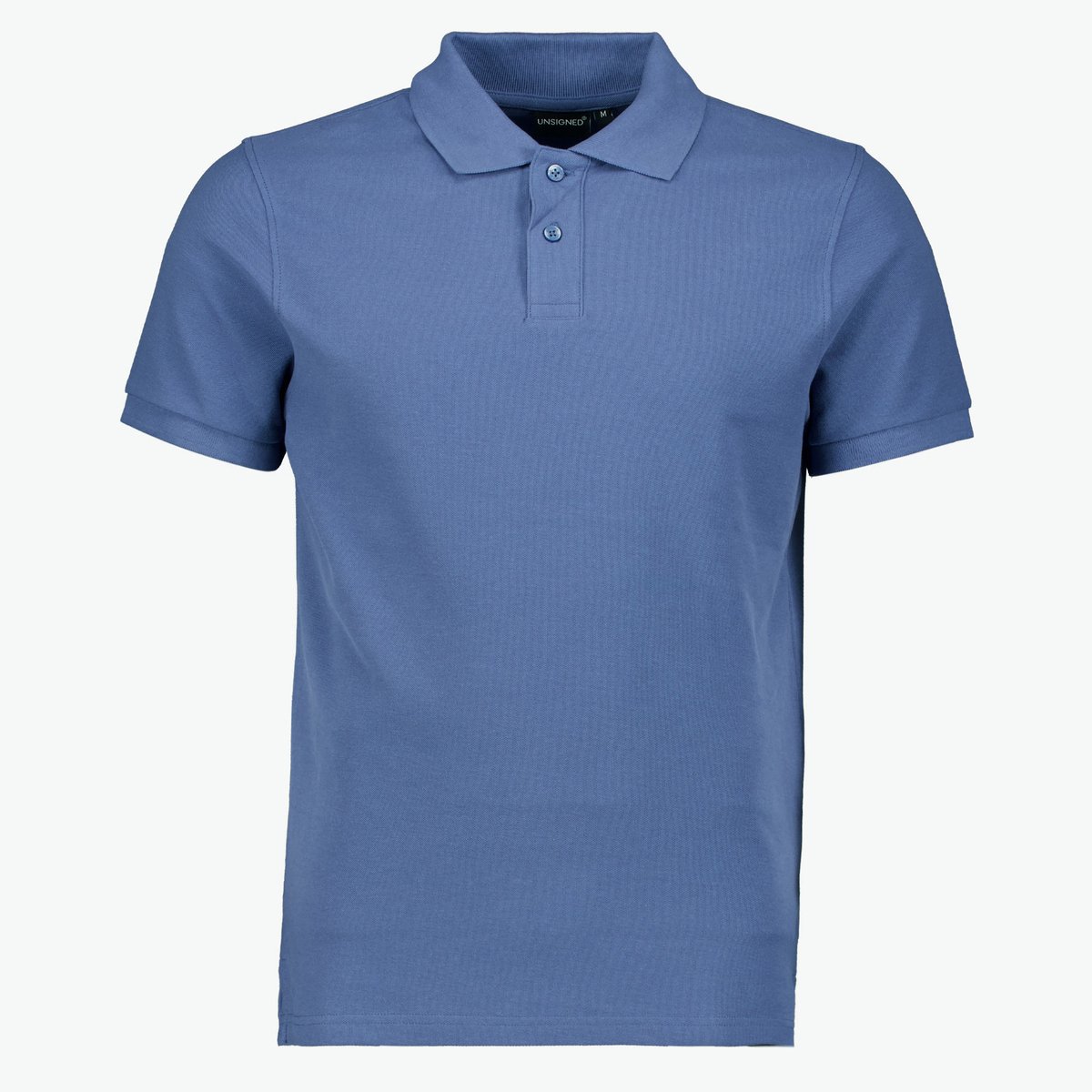 Unsigned heren polo blauw - Maat S