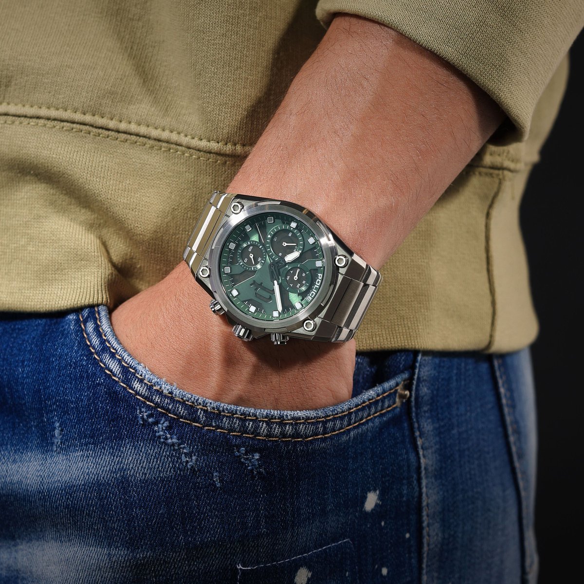 Horloge Airflow Green