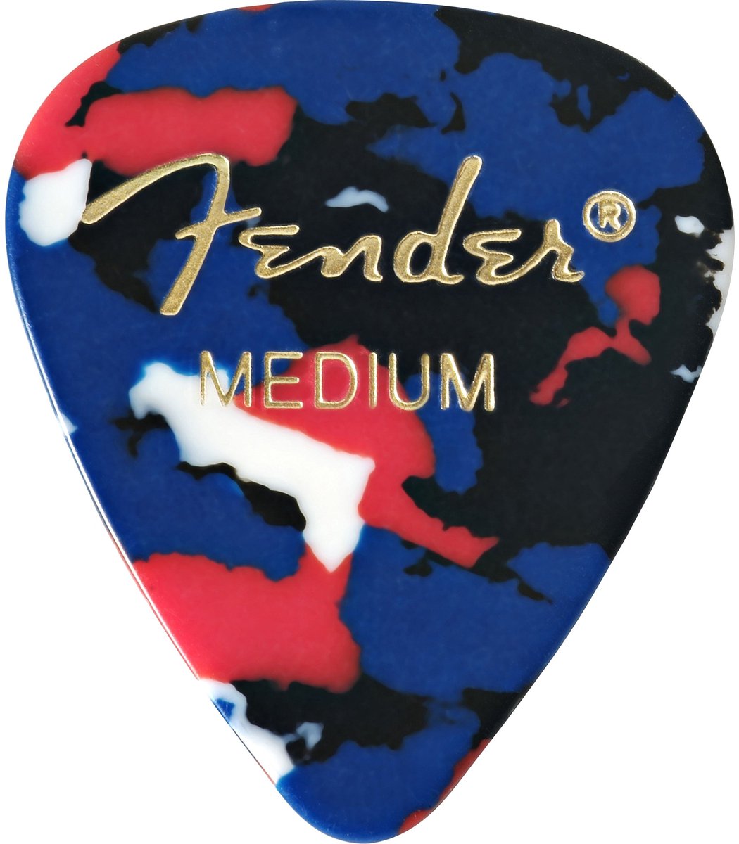 Fender Picks 351 Confetti medium 12er Set Classic Celluloid - Plectrum set