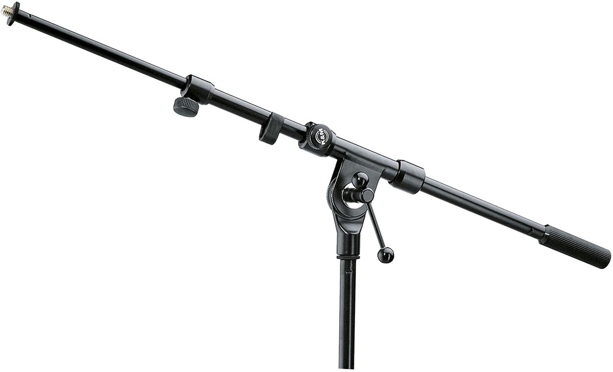 König & Meyer 211/1 zwenkarm, zwart 3/8" aansluiting, uittrekbaar - Microfoon arm