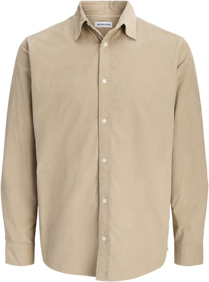 Jack & Jones Overhemd Jjefield Cord Shirt Ls Sn 12298525 Crockery Mannen Maat - L