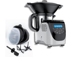 All-in-1 Foodprocessor - 1000W - LED Touchscreen - Chopper - Juicer - Blender - Mixer - Weegschaal - Sous-Vide - 10 Snelheden - Inclusief Meerdere Accessoires