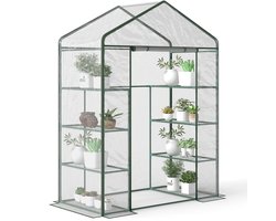 Outsunny-Kas-143x73x195cm-PVC-Donkergroen