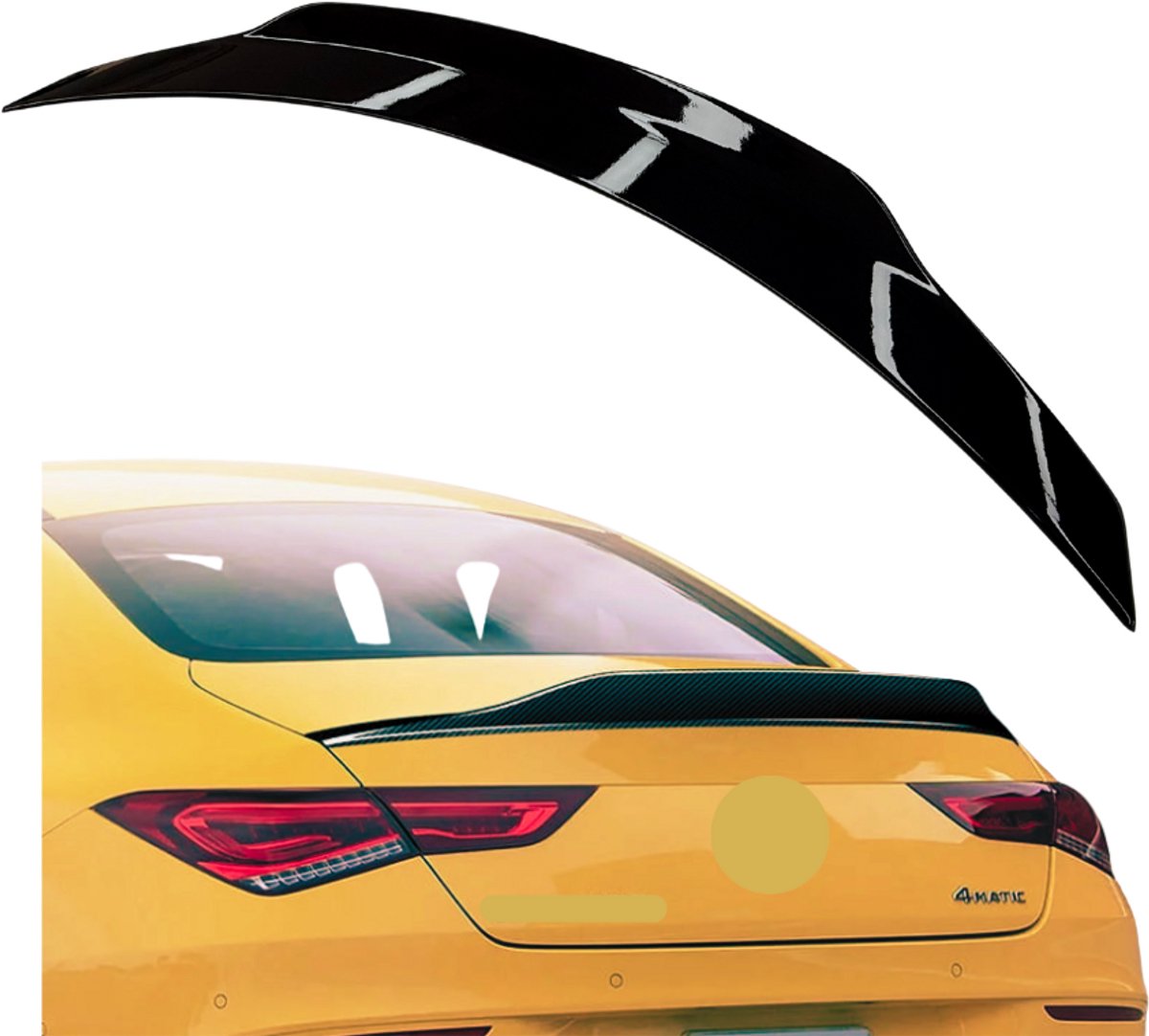 Mercedes CLA Class C118 (2018+) Brabus Look Style Spoiler Glans Zwart
