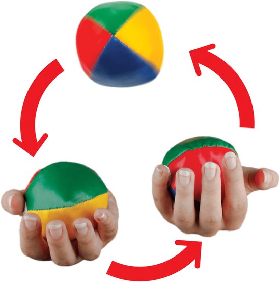 Professionele Jongleerballen - Ø 6cm - Set 3 stuks Hoge Kwaliteit - Jongleer Ballen Set - Juggling balls - Circusballen - 3 x Jongleer Bal - Met Opbergzak - Jongleerballen 6cm