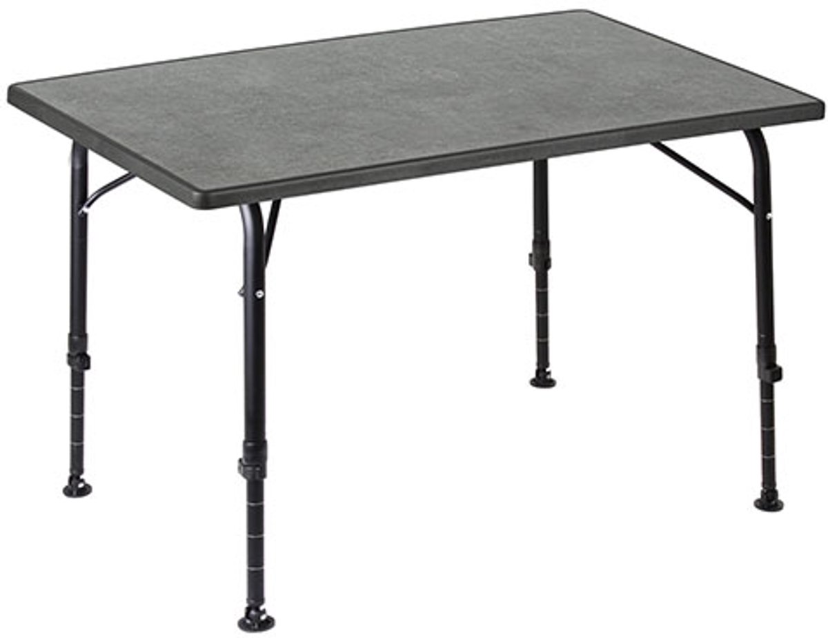 Brunner Recreo 80 - Campingtafel 80 x 60 x 50/70 cm - Sevelit blad - Verstelbare poten - Aluminium frame