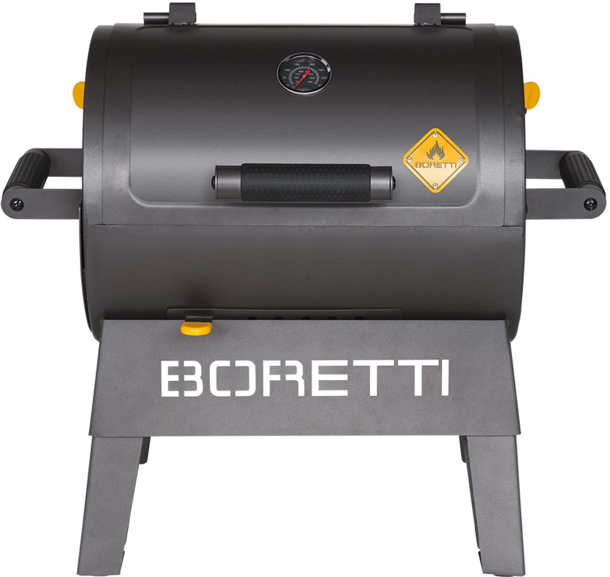 Boretti Terzo Houtskoolbarbecue - Compact - Zwart