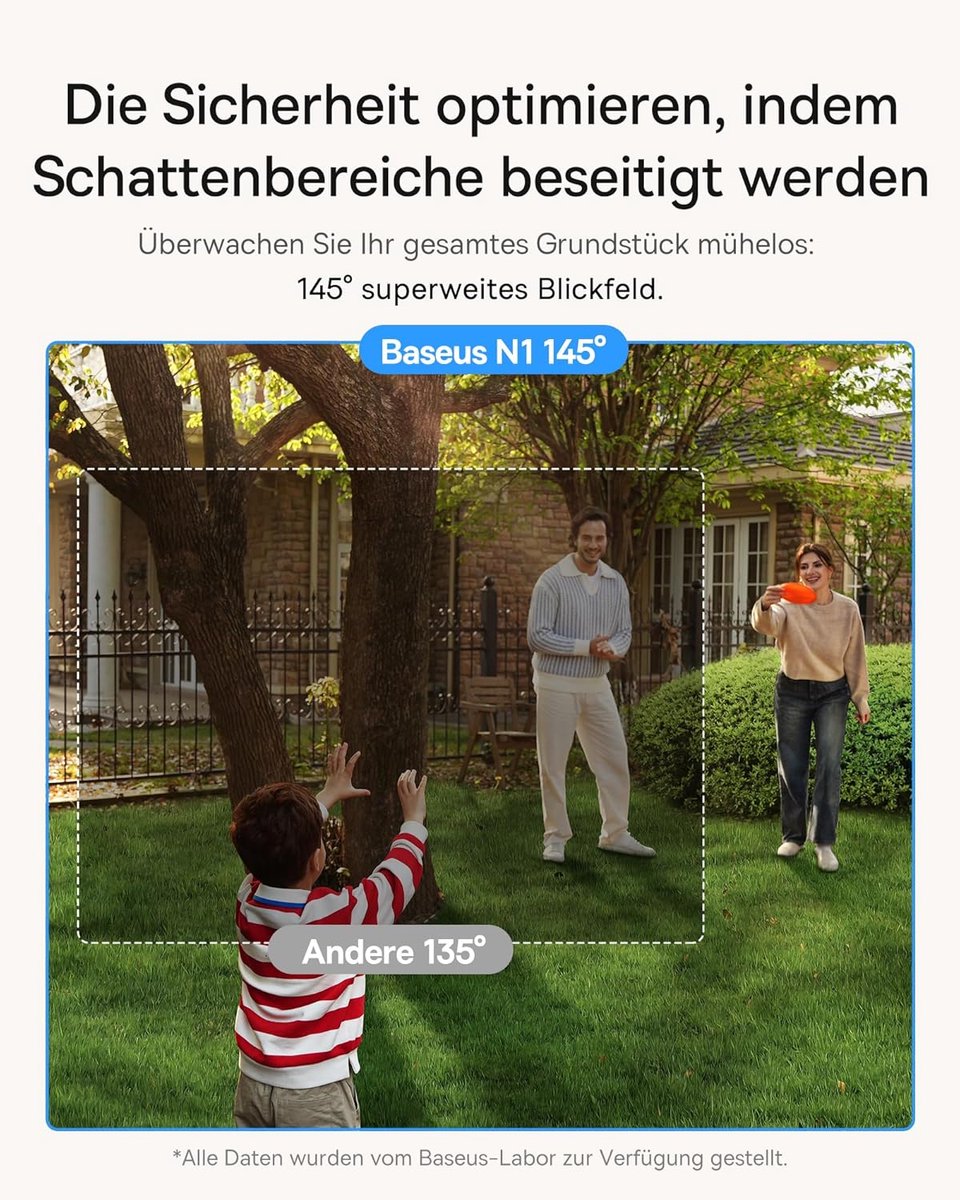 Baseus N1 Draadloze Beveiligingscamera Set – 2K HD, 210 Dagen Batterij, Nachtzicht, IP67, Bewegingssensor & Lokale Opslag – WiFi Buitencamera met HomeStation (2-Camera Kit)