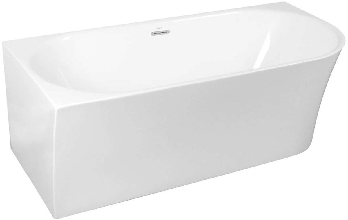 kielle Idolio - Vrijstaand hoekbad 170x80 cm, links, wit 1122453L0