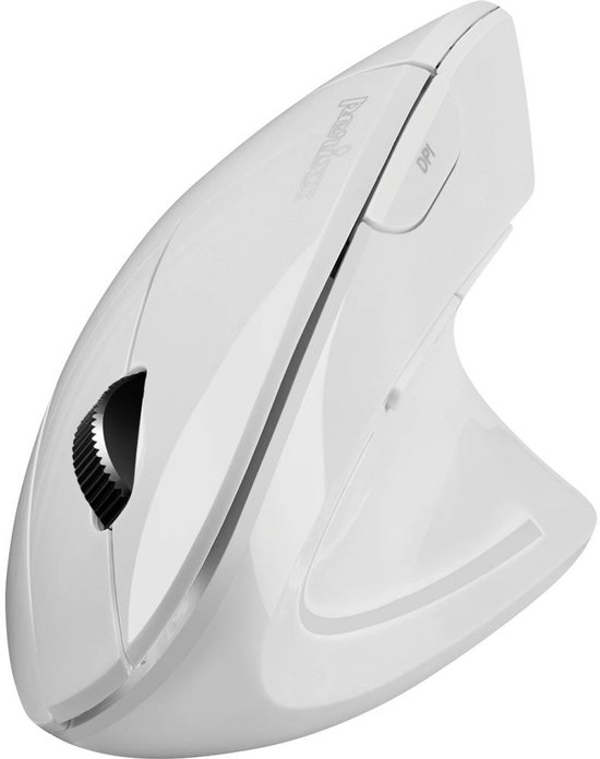 Perixx PERIMICE-813 W Ergonomische muis Radiografisch, Bluetooth Wit