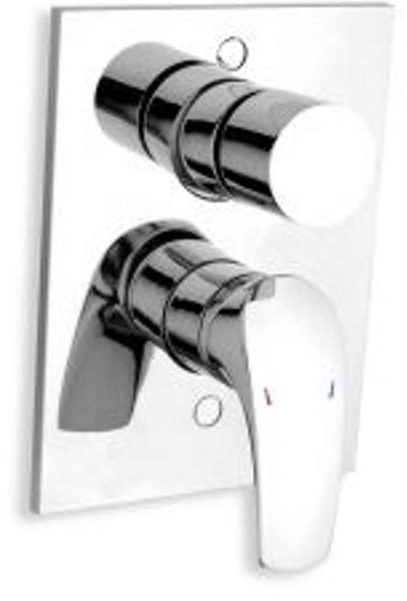 Novaservis Metalia 57 - Inbouwkraan voor 2 functies, met omstelkraan voor 2 functies, chroom 57050R,0