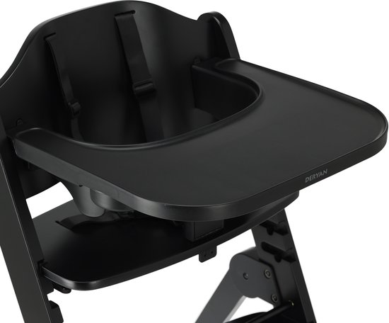 Chaise haute de Luxe Deryan Odin avec transat - Grijs foncé