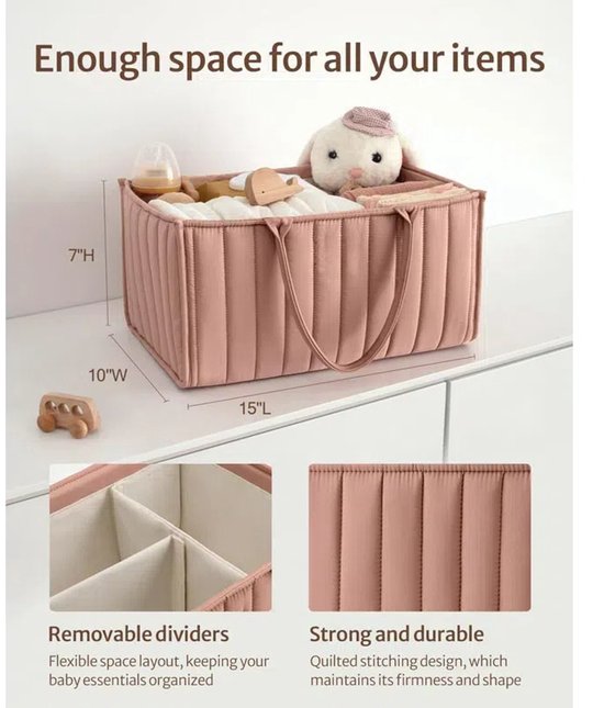 Stijlvolle Luiercaddy Organizer voor Baby Benodigdheden - Must-Have voor Nieuwe Ouders — afbeelding 5