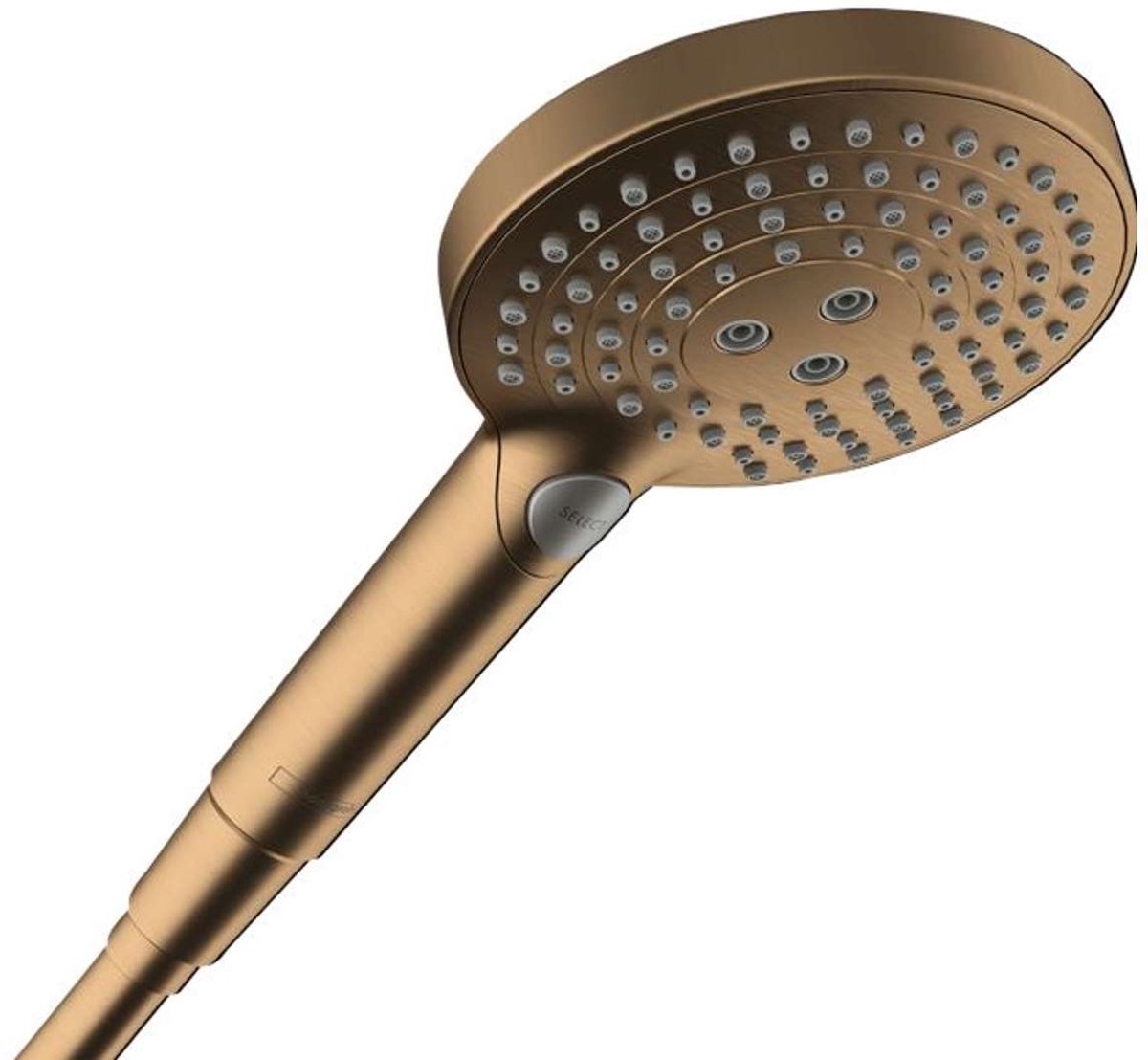 Hansgrohe Raindance Select S - Douchekop, 3 stralen, EcoSmart, geborsteld brons 26515140